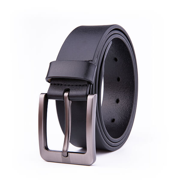 Wide Casual Dress Black Full Grain Genuine Leather Belt for Men - Alfa ...
