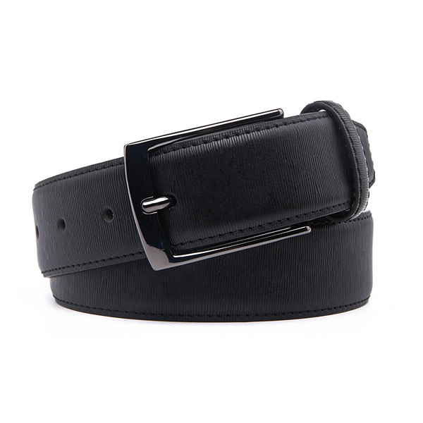 Black Dress Pure Genuine Leather Belt for Men - Alfa Industry Co., Ltd