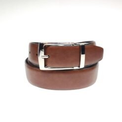 Casual PU Leather Belt for Man with Automatic Reversible Buckle