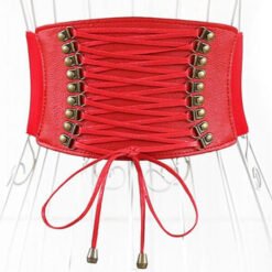 Alternative view of Women 10cm Wide Cinch Lace-up Elastic Band Waist belt for Dress Ladies Slimming Belt