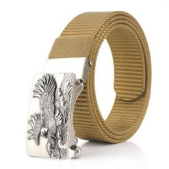 Nylon Military Tactical Mens Outdoor Belt with Automatical Flying Eagle Buckle