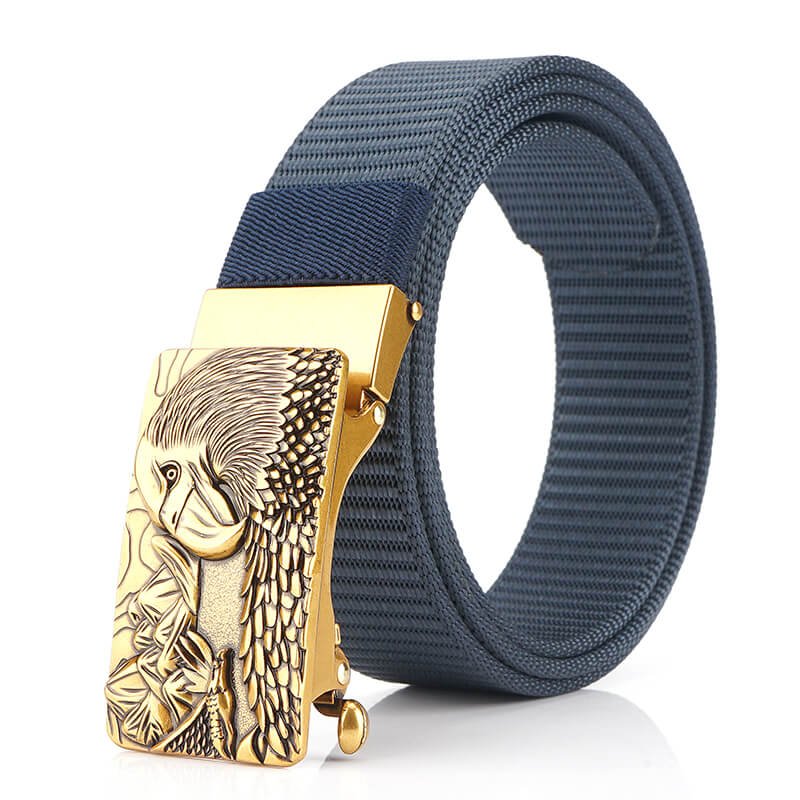 Outdoor Leisure Military Nylon Tactical Eagle Belt with Automatic Buckle for Men - Image 7