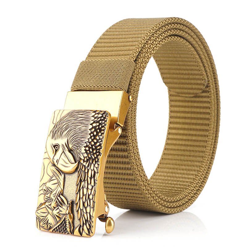 Outdoor Leisure Military Nylon Tactical Eagle Belt with Automatic Buckle for Men - Image 2