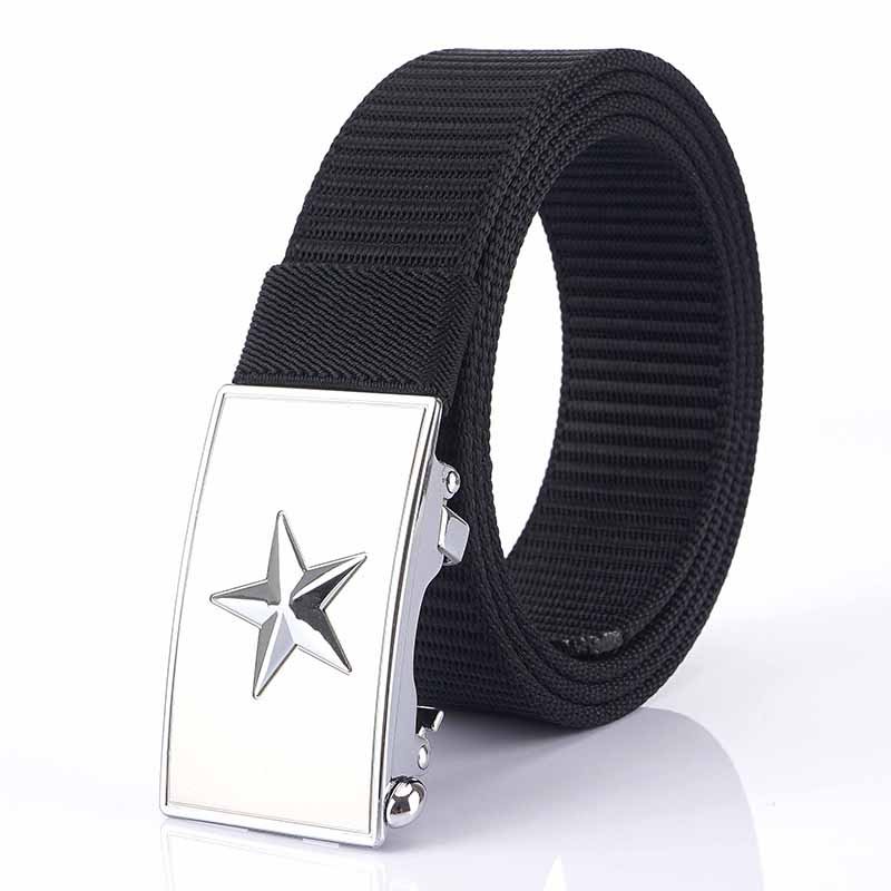 Tactical Nylon Outdoor Heavy Duty Riggers Belts with Star Design Automatic Buckle