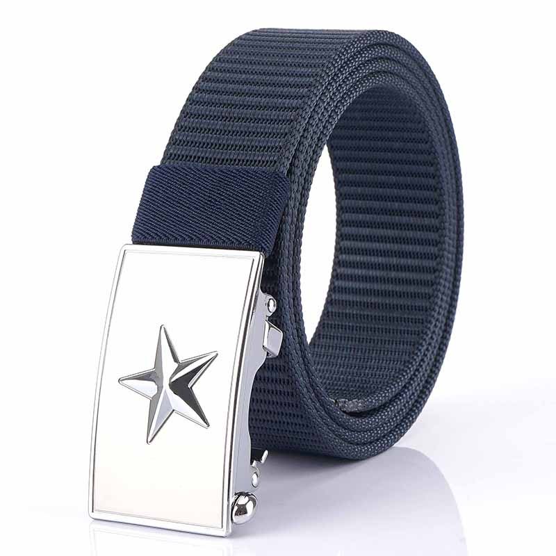 Tactical Nylon Outdoor Heavy Duty Riggers Belts with Star Design Automatic Buckle - Image 4