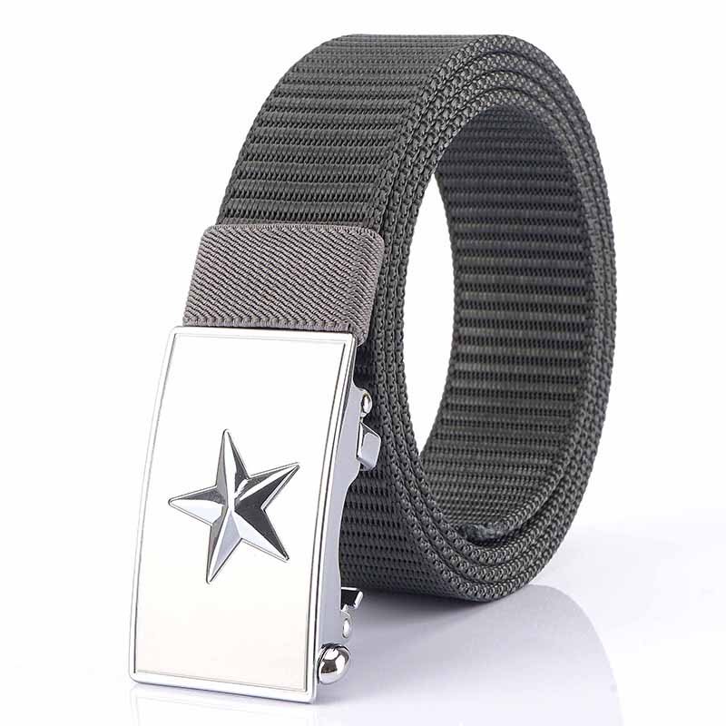 Tactical Nylon Outdoor Heavy Duty Riggers Belts with Star Design Automatic Buckle - Image 3
