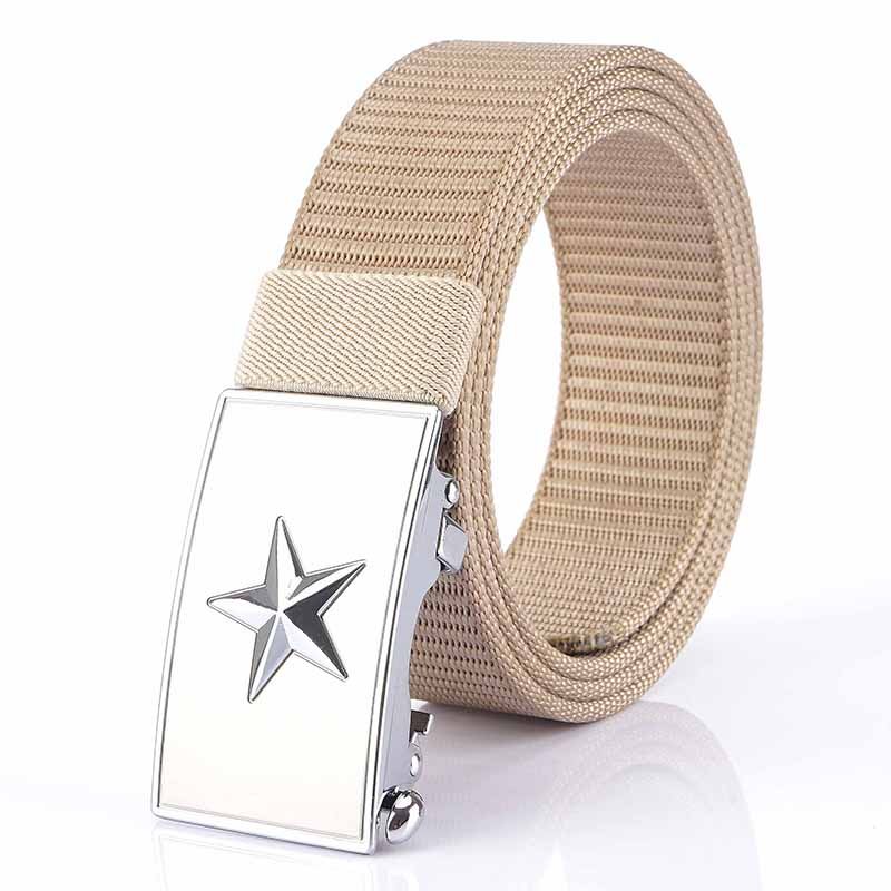 Tactical Nylon Outdoor Heavy Duty Riggers Belts with Star Design Automatic Buckle - Image 2