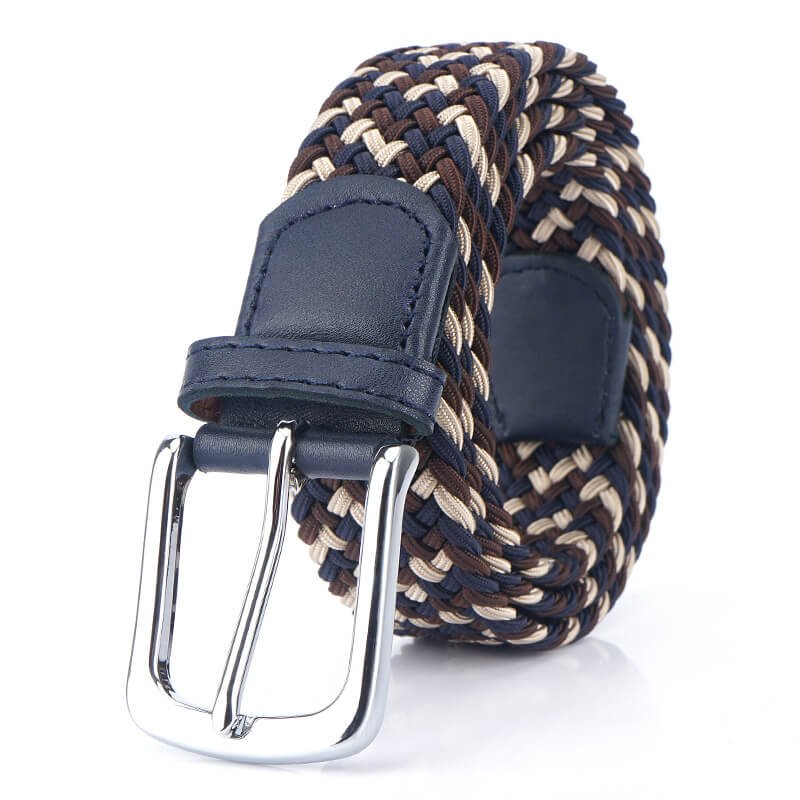 Braided Webbing Stretch Outdoor Woven Elastic Belt For Men with Pin Buckle - Image 5