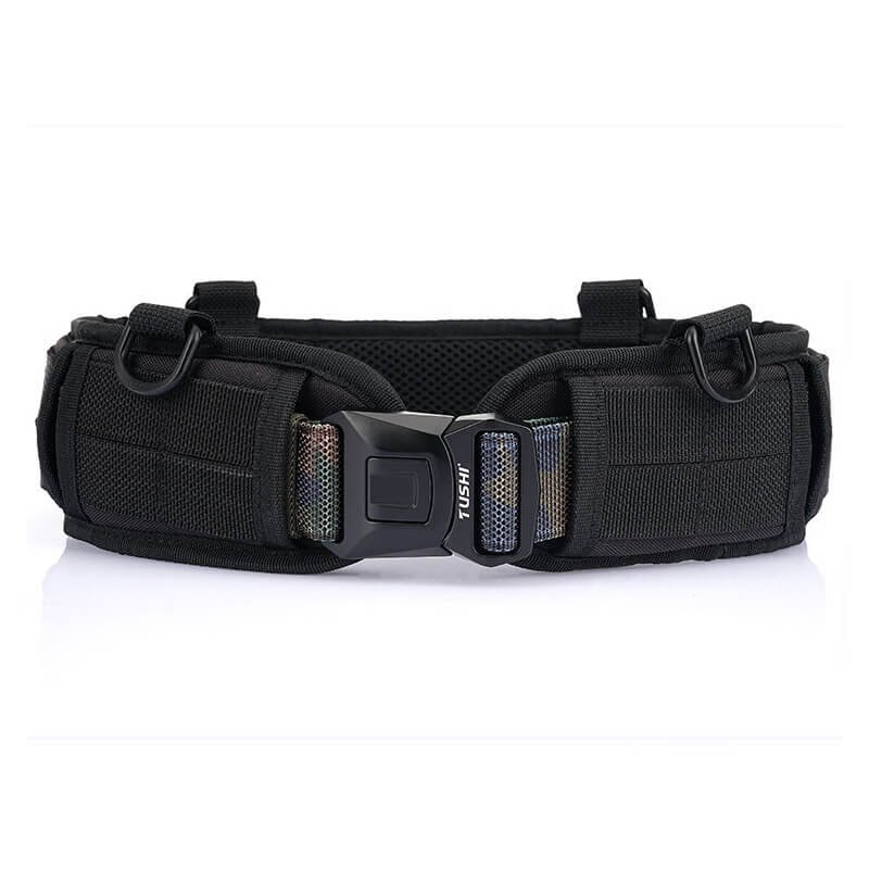 Unisex Adjustable Tactical Outdoor Fabric Solid Quick Release Belt