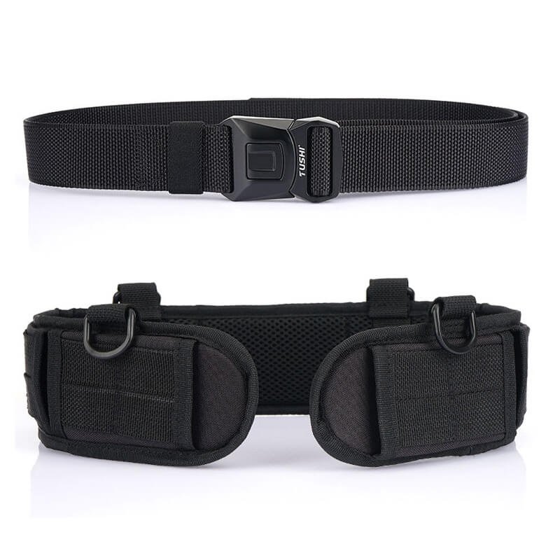 Unisex Adjustable Tactical Outdoor Fabric Solid Quick Release Belt - Image 5