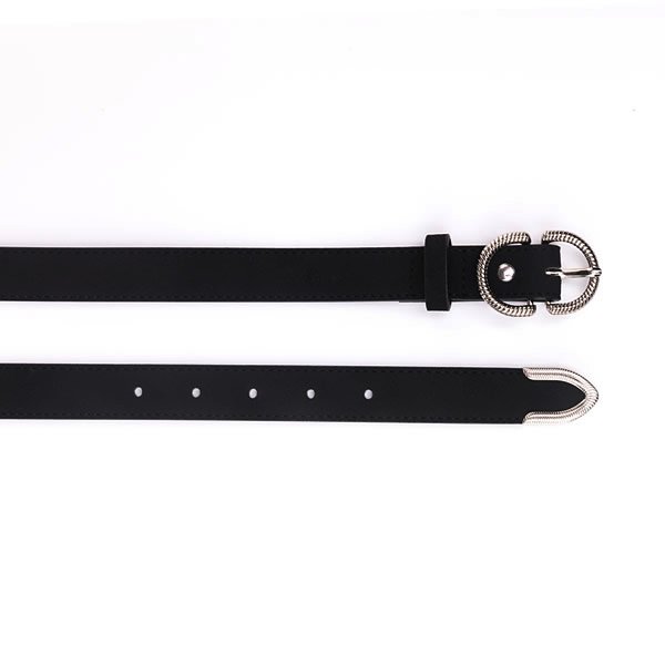 Genuine Suede Leather Belts for Women with Double D Ring Pin Buckle - Image 7