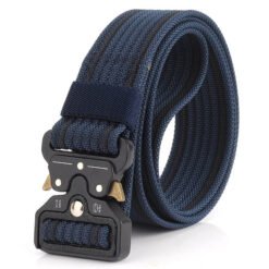 Alternative view of Military Tactical Men Belt Webbing Canvas Outdoor Belt with Metal Buckle