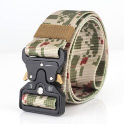 Nylon Men Outdoor Combat Military Camouflage Tactical Belt with Quick Release Buckle