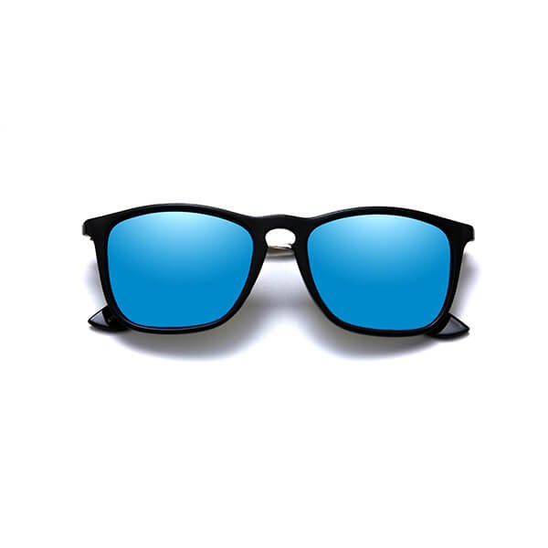 Unisex Plastic Frame Metal Leg Aviators Sunglasses with 100% UV Protection Polarized Lens - Image 5