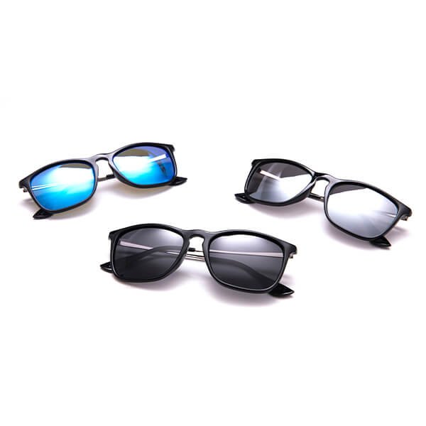 Unisex Plastic Frame Metal Leg Aviators Sunglasses with 100% UV Protection Polarized Lens - Image 6