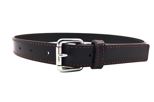 Boys Black Leather Fashion Belt - Image 2