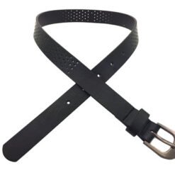 Boys Black PU New Designer Cheap Belt with Buckle