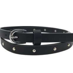 Womens Black Cool And Fashion Rivet Belt