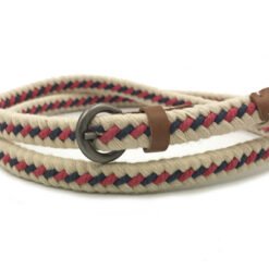 Womens Popular Skinny Braided Belt