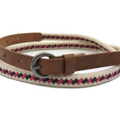 Womens Fashionable Braided Belt With Buckle