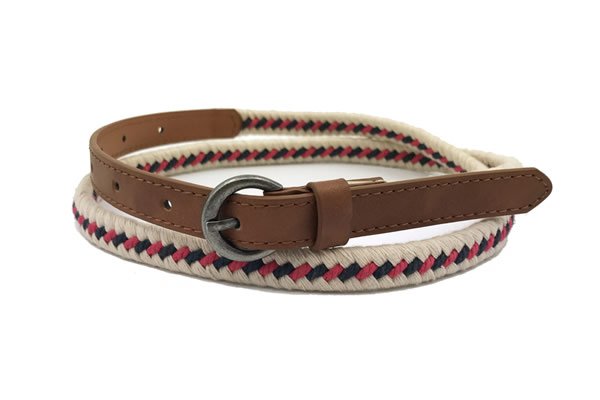 Womens Fashionable Braided Belt With Buckle