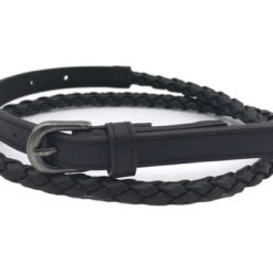 Alternative view of Womens Black Leather Fashion Belts With Buckle