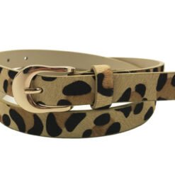 Womens Fashion Belt With Gold Buckle