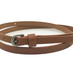 Alternative view of Womens Fashion Black Thin Leather Belt
