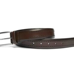 Alternative view of Mens Fashion Dark Brown Quality Leather Belt