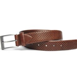 Alternative view of Mens Brown Leather Fashion Belt With Buckle