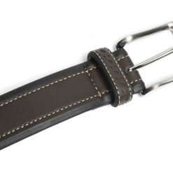 Mens Popular Black And Brown Leather Formal Belt