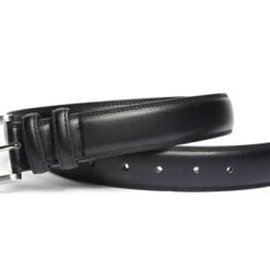 Alternative view of Mens Black Leather Belt With Buckle