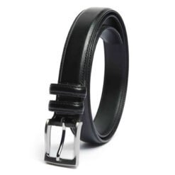 Mens Black Leather Formal Belts