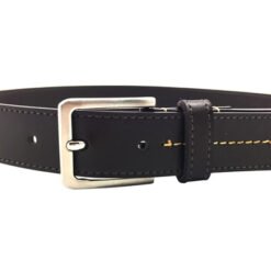 Alternative view of Boys Black Leather Fashion Belt With Buckle