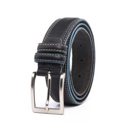Alternative view of Casual Dress Black Full Grain Leather Mens Designer Belt