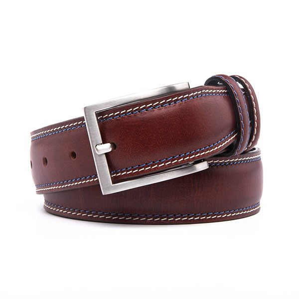 Casual Dress Black Full Grain Leather Mens Designer Belt - Image 5