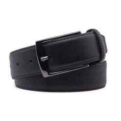 Alternative view of Black Dress Pure Genuine Leather Belt for Men
