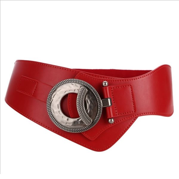 Ladies Women Slimming Elastic Waist Belts With Interlocking Buckle - Image 6