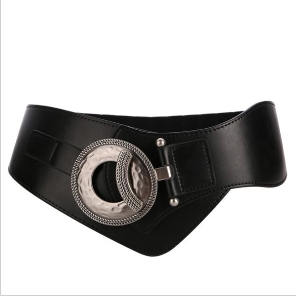 Ladies Women Slimming Elastic Waist Belts With Interlocking Buckle - Image 4