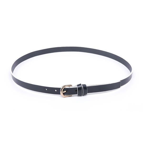 Pure Full Grain Genuine Leather Skinny Dress Belts with Pin Clasp for Ladies - Image 3