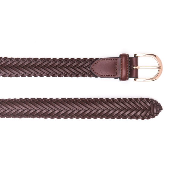Ladies Braided Woven Leather Belts Handmade for Woman - Image 3