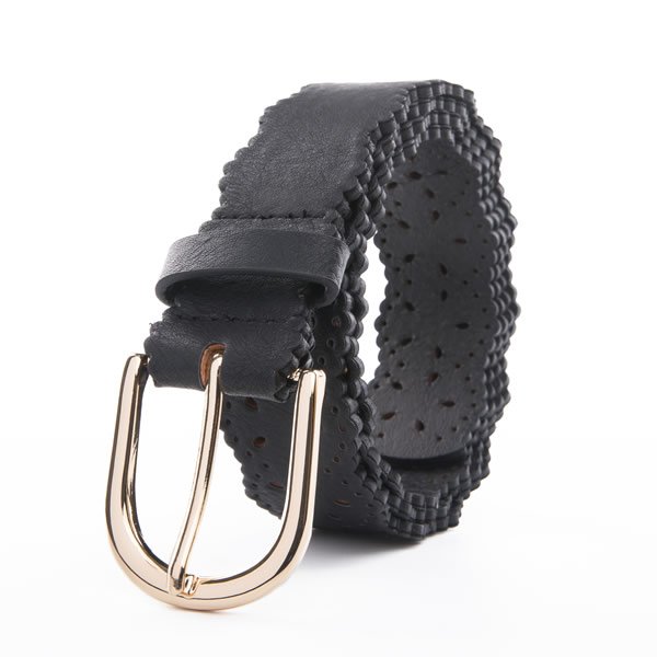 Retro Vintage Hollow out Designer Leather Belt for Women - Image 4