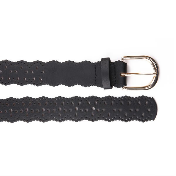 Retro Vintage Hollow out Designer Leather Belt for Women - Image 3