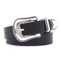 Cowgirl Western Women Belt with Retro Pin Buckle
