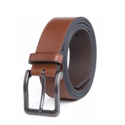 Causual Antique Black PU Leather Belt Men