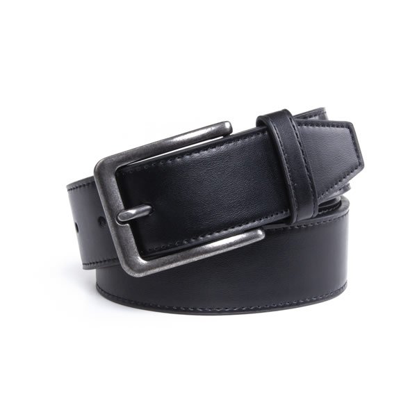 Causual Antique Black PU Leather Belt Men - Image 3