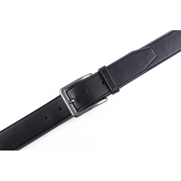 Causual Antique Black PU Leather Belt Men - Image 5