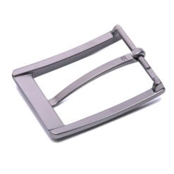 Alternative view of Matte Gunmetal Mens Leather Belt Buckles Black