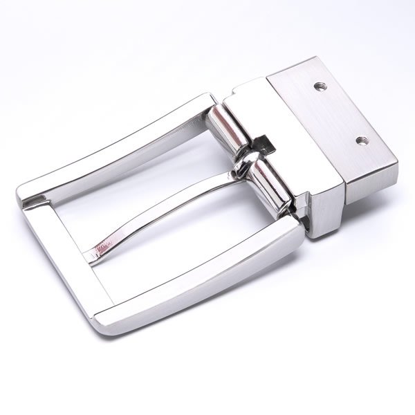 Mens Designer Belts Brushed Revesible Belt Pin Buckle - Image 2