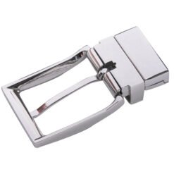 Alternative view of Genuine Leather Belt Silver Reversible Belt Buckle